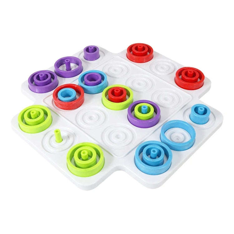 Children Board Games Ferrule Stacking Toys Two-Player Interactive Educational Table Game(Colorful)