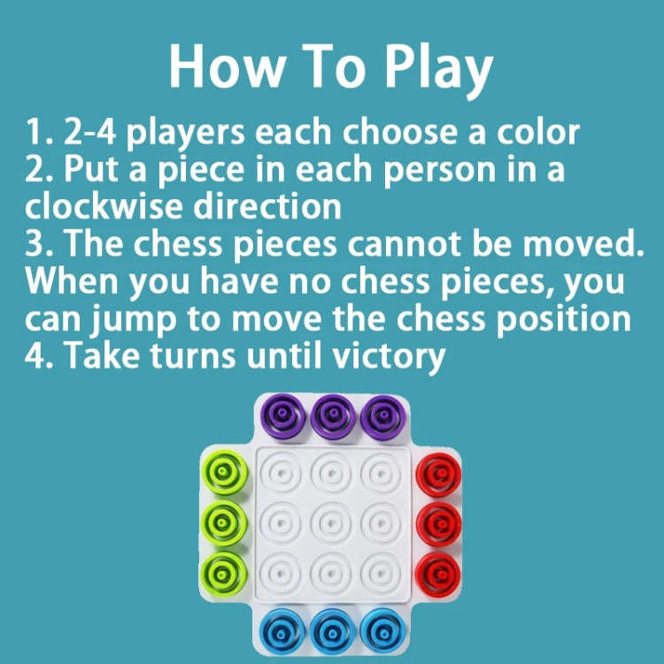 Children Board Games Ferrule Stacking Toys Two-Player Interactive Educational Table Game(Colorful)
