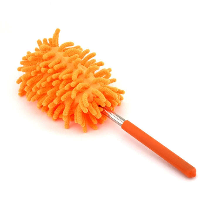 Household Telescopic Extended Stainless Steel Chenille Duster(Random Color Delivery)