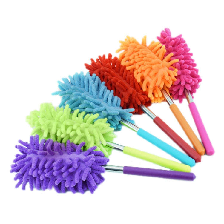 Household Telescopic Extended Stainless Steel Chenille Duster(Random Color Delivery)