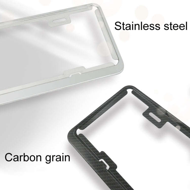 Taiwan Car License Plate Stainless Steel Frame, Specification: Stainless Steel 8K Mirror