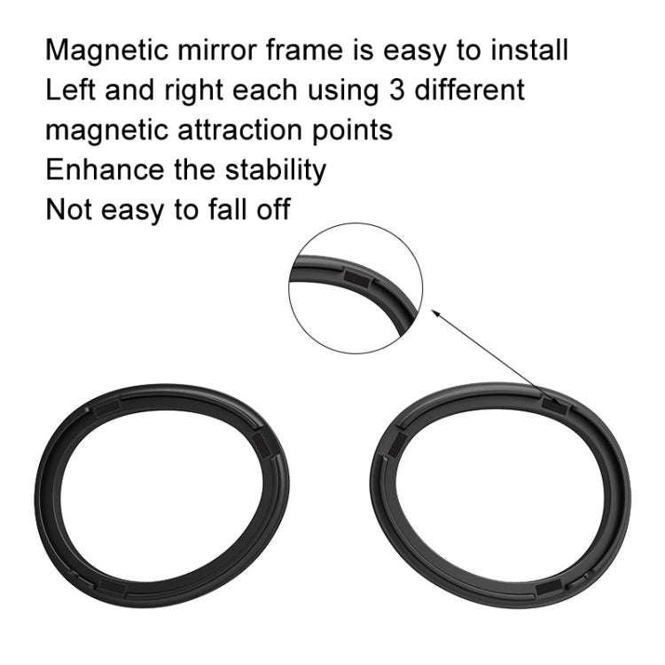 For Apple Vision Pro Magnetic Frame VR Glasses Smart Accessories, Style: 1.67 Refractive Index Fr...