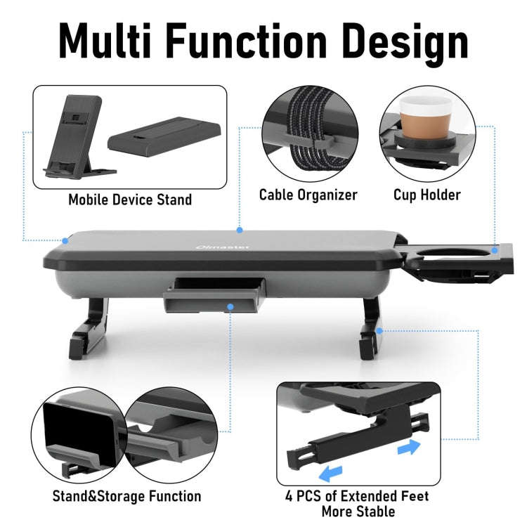 Oimaster Monitor Stand Riser Adjustable Height Laptop Bracket With Storage Drawer, Spec: Upgrade
