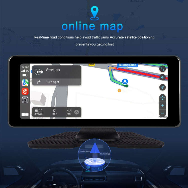 6.86 Inch 4KDVR Smart Screen Player, Specification: Standard+64G Memory Card