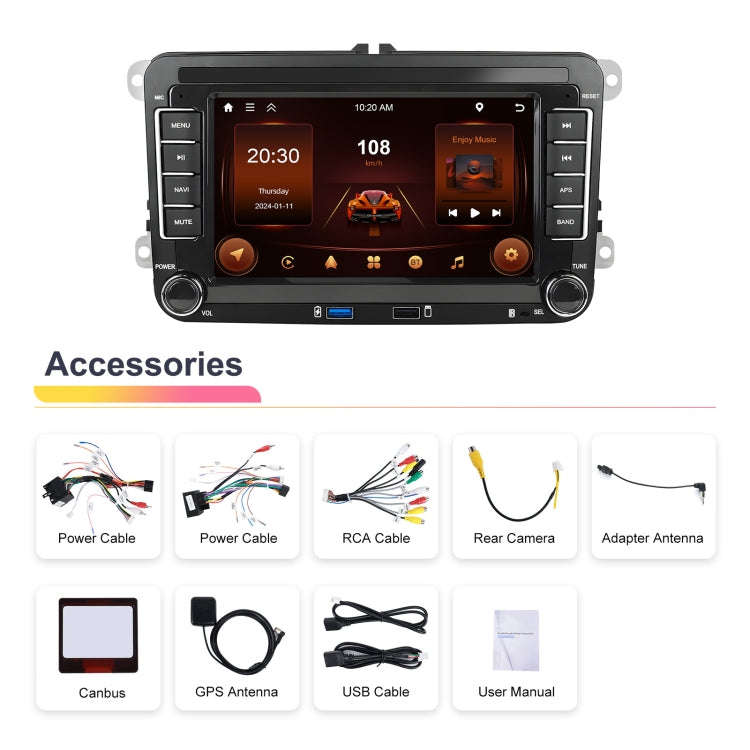 For Volkswagen/Skoda 2+64G Player Large Screen Carplay Android Navigation Reversing Camera Integr...