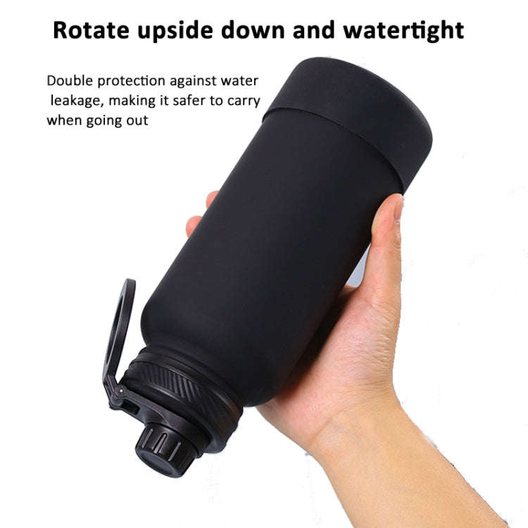 1200ml Sports Bottle With Phone Magnetic Holder Stainless Steel Thermos Cup