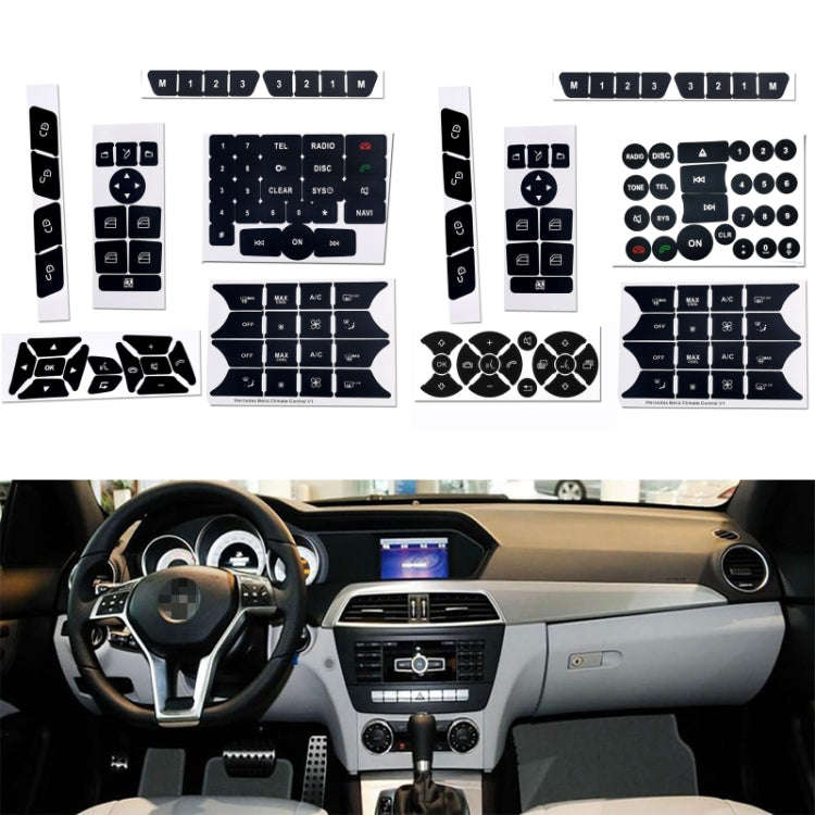 For Mercedes-Benz CLS/C218/SLK/W172/W204/GLK Air Conditioning Button Repair Sticker(Style 1)