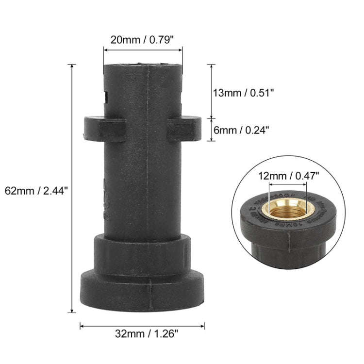 For Karcher K2-K7 Series High Pressure Washing Machine Foam Lance Adapter