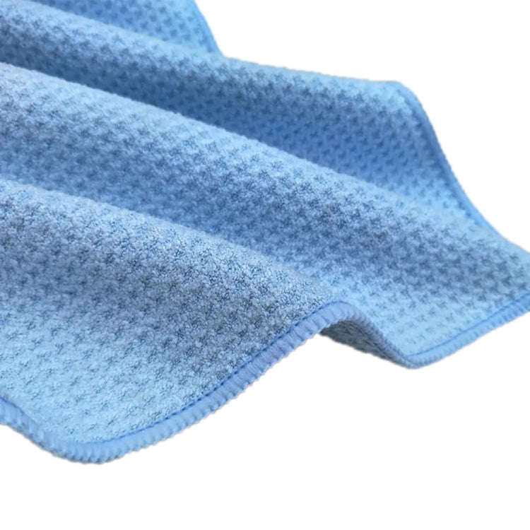 40x40cm Thickened Absorbent Honeycomb Mesh Car Wash Cleaning Towel(Sky Blue)