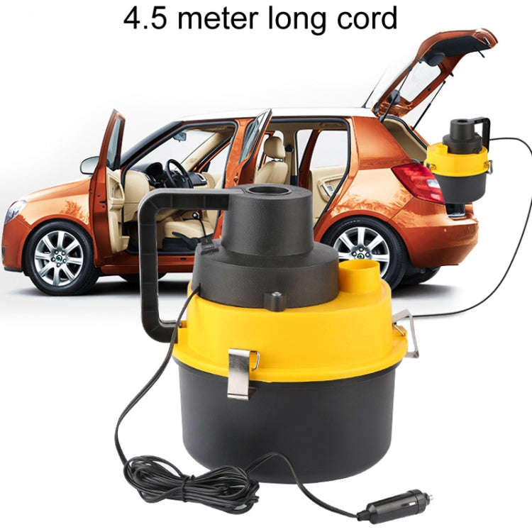 Vehicle Vacuum Cleaner For Wet And Dry Use Large Round Tub Car Cleaning Tool, Style: 12V Car Model