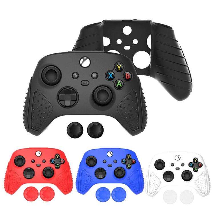 For XBOX Series S / X Gamepad Non-Slip Silicone Protective Case(Blue)