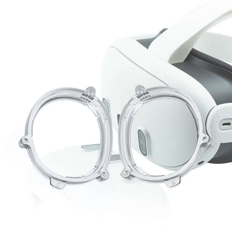 For Quest 3 VR Magnetic Eyeglasses Frame, Spec: L&R Frame Transparent