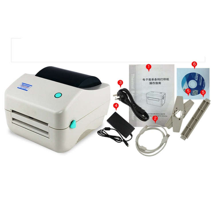 Xprinter XP-450B USB Port Supermarket Cashier Barcode Thermal Printer(UK Plug)