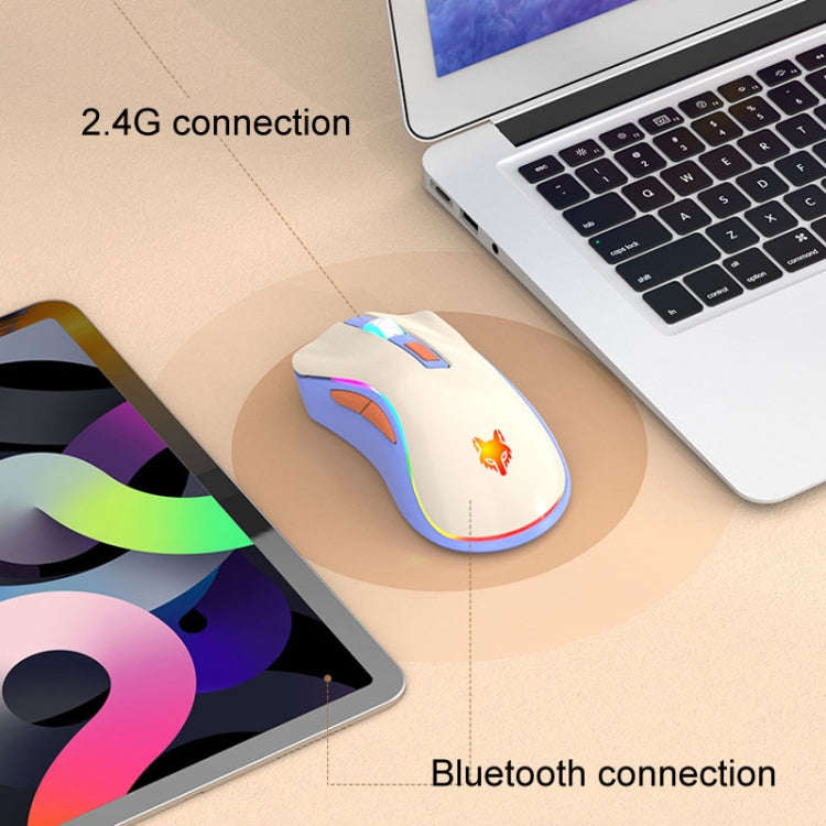 XUNSVFOX XYH52 Wireless Dual Mode Mouse Rechargeable And Silent Office Gaming Mouse(Lake Blue)