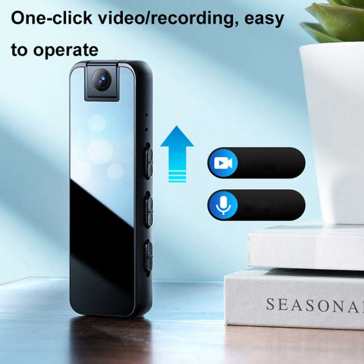 Mrobo D6 1080P Rotating Camera Night Vision Video Recorder With Back Clip, Size: No-memory(Black)
