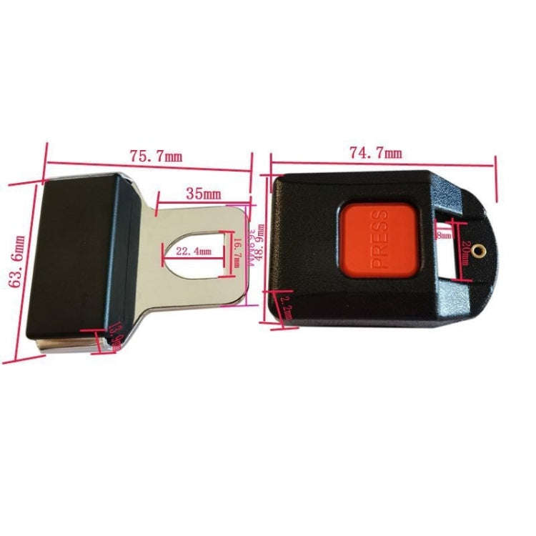 Car Seat Belt Buckle Accessories(Welded Lock Tongue + Lock Buckle)