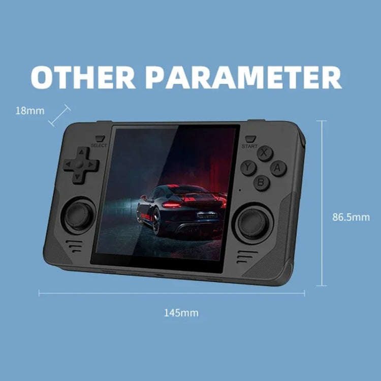 POWKIDDY RGB30  4 Inch IPS Screen Handheld Game Console Built In WIFIBluetooth 16GB+256GB(Black)