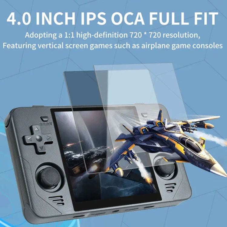 POWKIDDY RGB30  4 Inch IPS Screen Handheld Game Console Built In WIFIBluetooth 16GB+256GB(White)