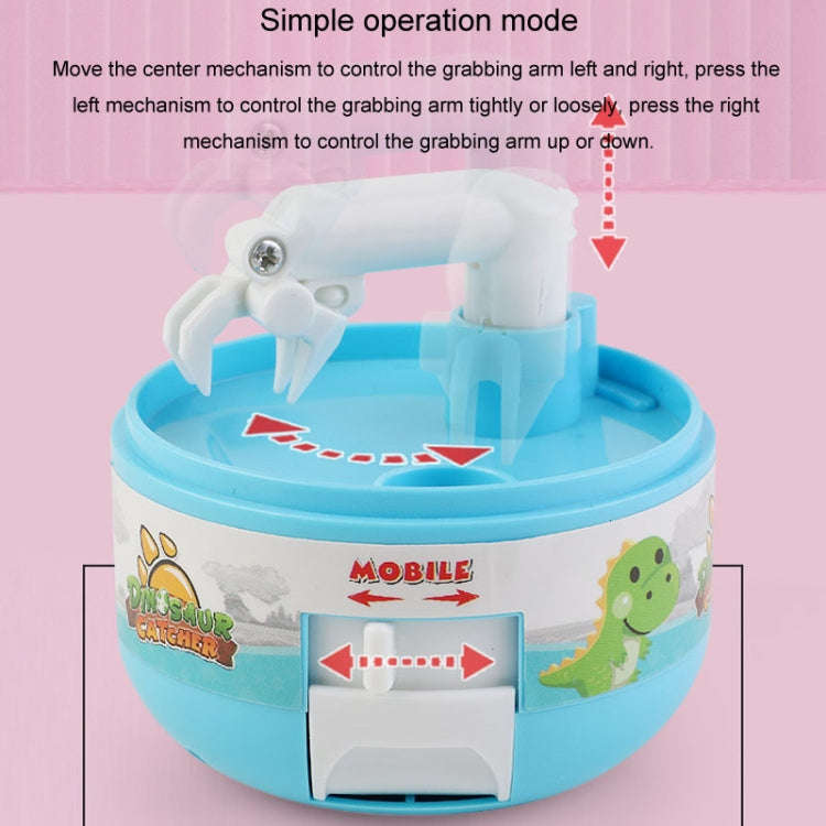 Children Mini Grabbing Dinosaur Machine Toy Vending Grabber Machine Kids Gift(Green)