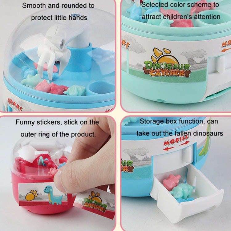 Children Mini Grabbing Dinosaur Machine Toy Vending Grabber Machine Kids Gift(Green)