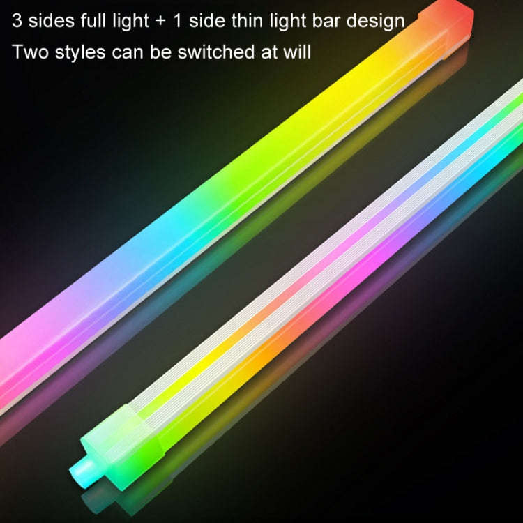 COOLMOON F300 Square Panoramic Glow ARGB Light Bar Desktop Computer Case Interior Decorative Ambi...