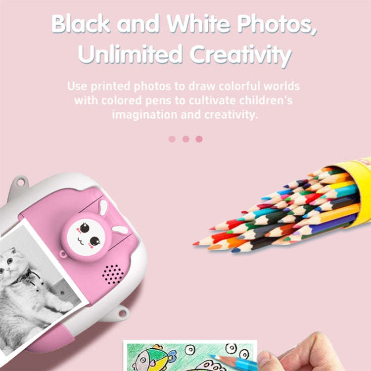 A19B 2.0-Inch 720P HD Reversible Camera Cartoon Children Mini Digital Printing Camera(Green)
