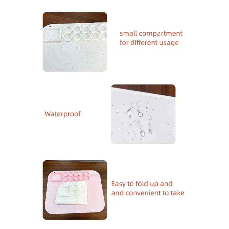 40 x 50cm Square Silicone Painting Pad  Art Mat for Drawing Clay(Sky Blue)