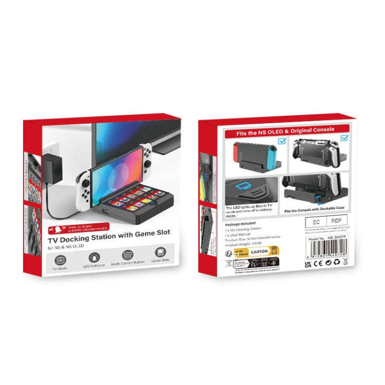 For Switch / Switch OLED Iplay NG-SW279 Cast Screen Charger Video Conversion Dock With Storage(Bl...