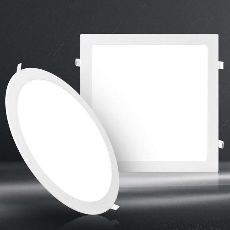 Recessed Concealed Ceiling Downlight Household Wide Voltage Thin Tube Panel Light, Model: 24W Rou...