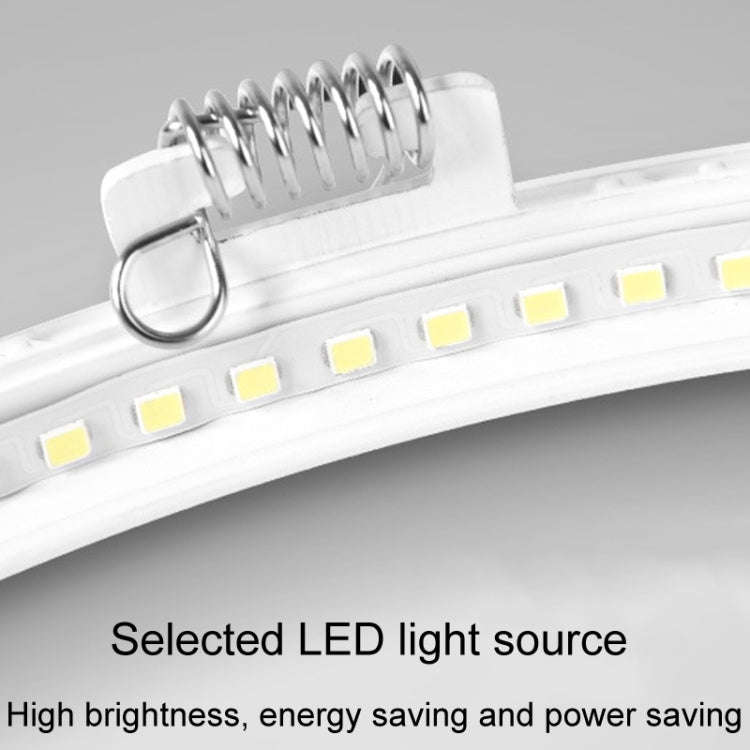 Recessed Concealed Ceiling Downlight Household Wide Voltage Thin Tube Panel Light, Model: 15W Rou...