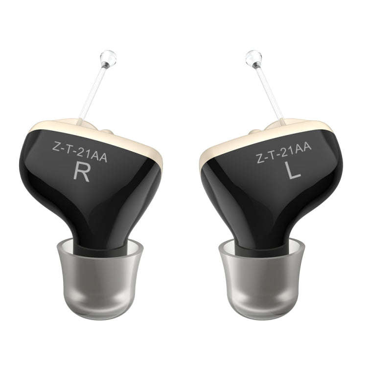 1pair  Invisible In-Ear Hearing Aid Sound Amplifier For The Elderly And Hearing Impaired(Black)