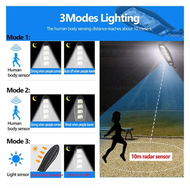 E-SMARTER W776B LED Solar Garden Light Sensing Lamp With Remote Control