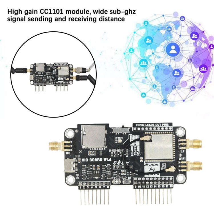 3 In 1 WIFI NRF24+ESP32 Multi-Function Expansion Module(For Flipper Zero)