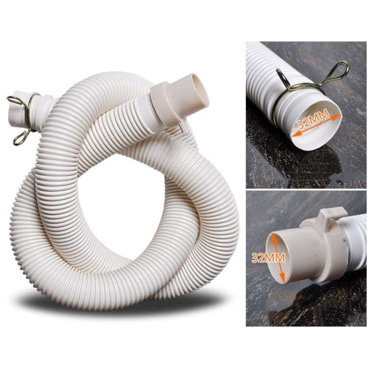 2m Diameter 32mm Extended Drain Hose for Washing Machine / Kitchen Basin / Bathtub