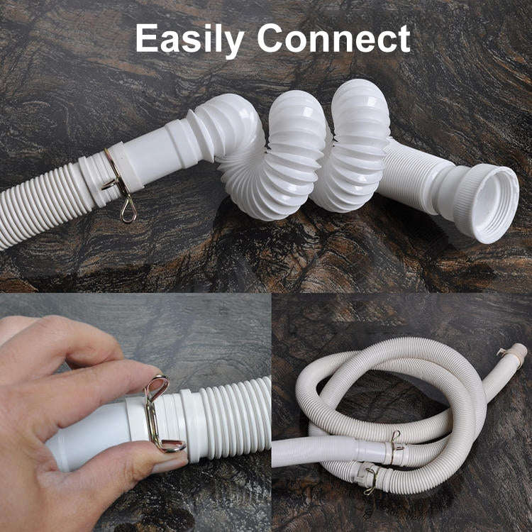 2m Diameter 32mm Extended Drain Hose for Washing Machine / Kitchen Basin / Bathtub