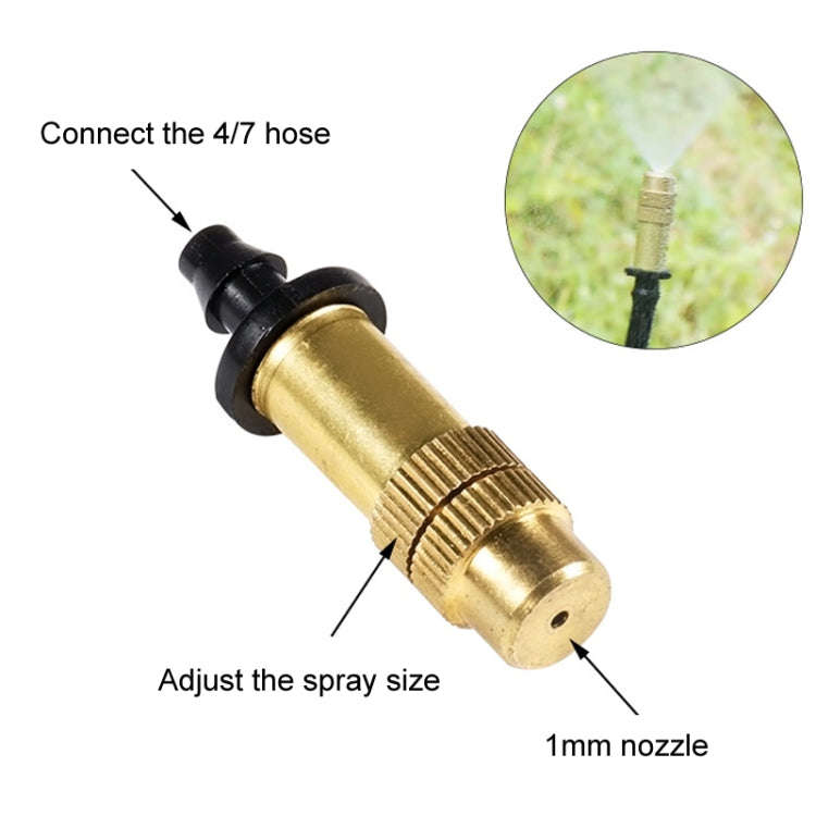2pcs 4/7mm Barbed Atomizing Spray Nozzle Horticulture And Greenhouse Irrigation Micro Spray Heade...