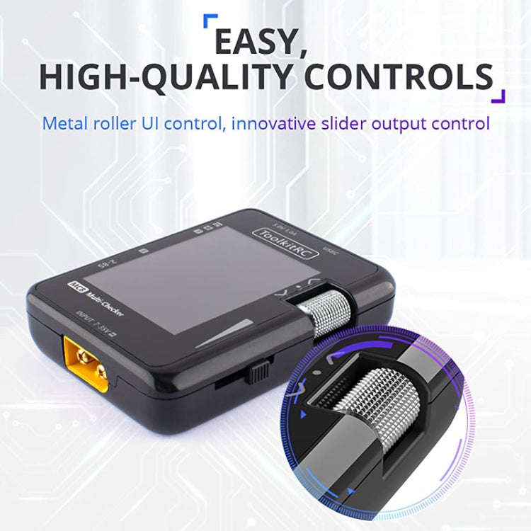 ToolkitRC MC8 Multifunctional Electrical Display Power Detection Signal PD Charger(Black)
