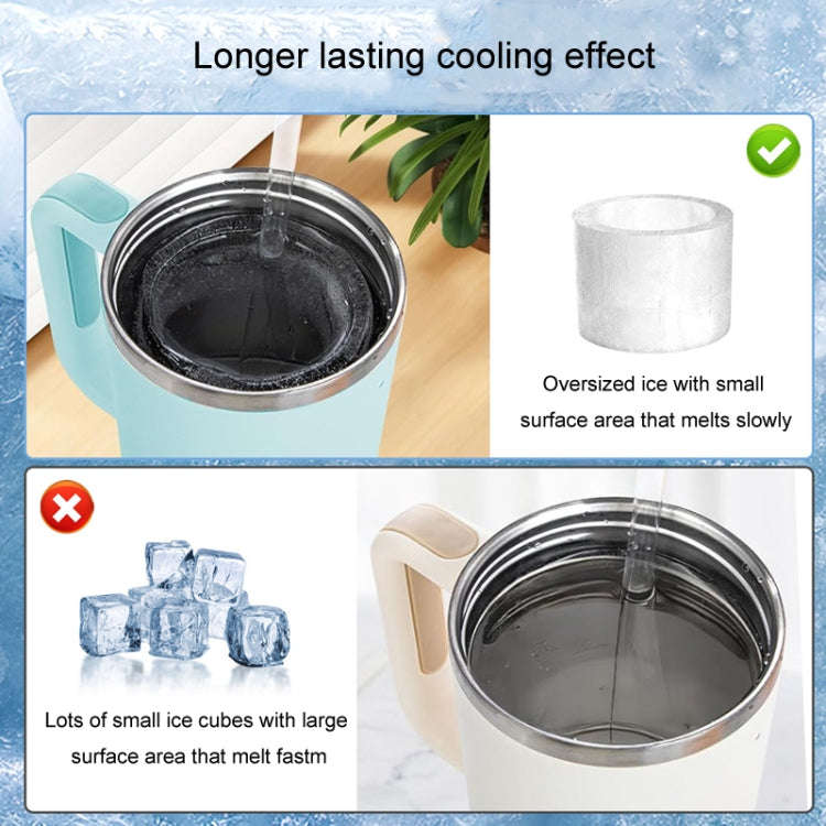 For Stanley Water Cup Silicone Ice Mould Ice Cubes Easy Release, Color: 3rd Pink