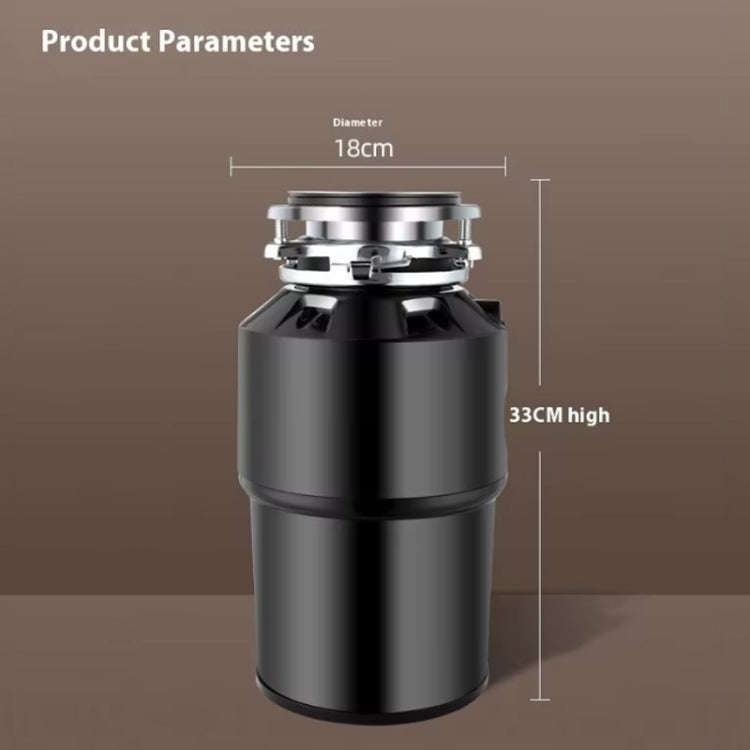 550W EU Plug Food Garbage Disposer 7 Levels Grinding Connectable For Dishwasher