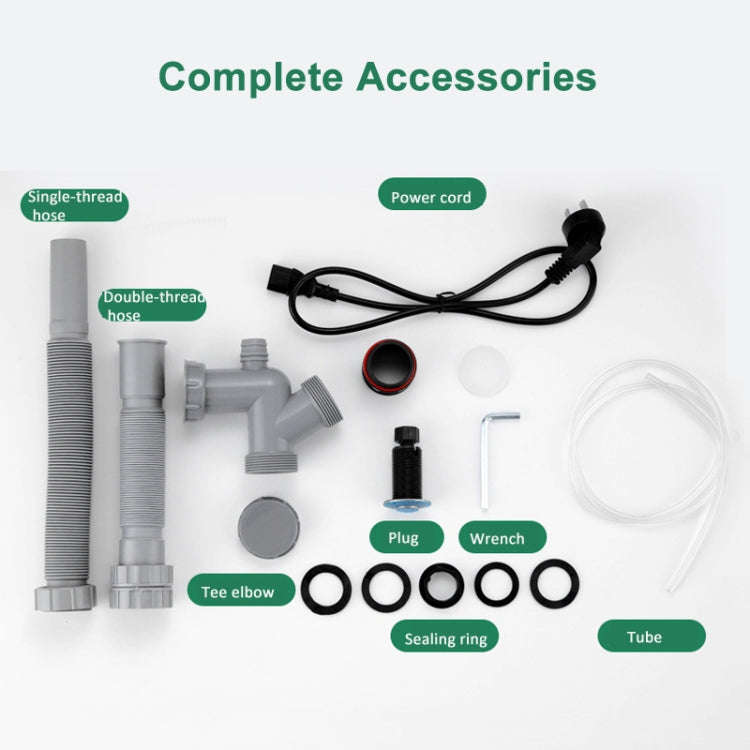 550W EU Plug Food Garbage Disposer 7 Levels Grinding Connectable For Dishwasher