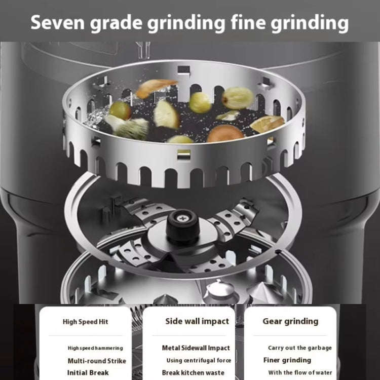 550W EU Plug Food Garbage Disposer 7 Levels Grinding Connectable For Dishwasher