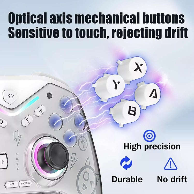 CM-619  Bluetooth Game Controller Programmable with RGB Lights for Switch / Steam Deck / PC / IOS...