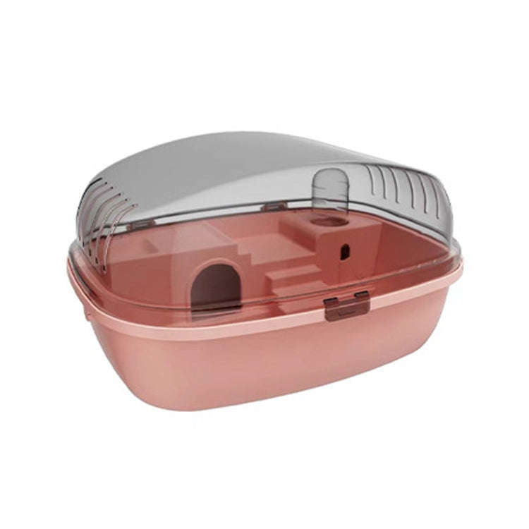 Panoramic Transparent Multi-Functional Large Space Hamster Cage, Style: Pink Basic Model
