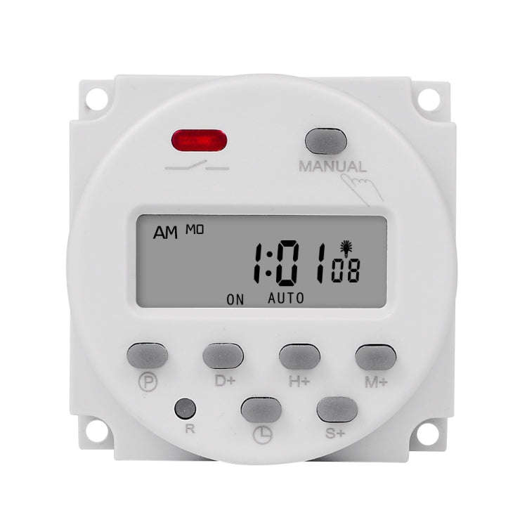 SINOTIMER CN101S-4 12V 1 Second Interval Digital LCD Timer Switch 7 Days Weekly Programmable Time...