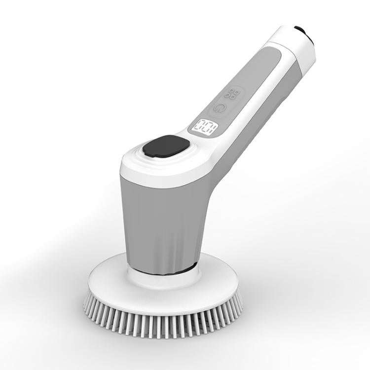 6 In 1 Automatic Water Spray Electric Spin Scrubber 53 Inch Cordless Rechargeable Cleaning Brush