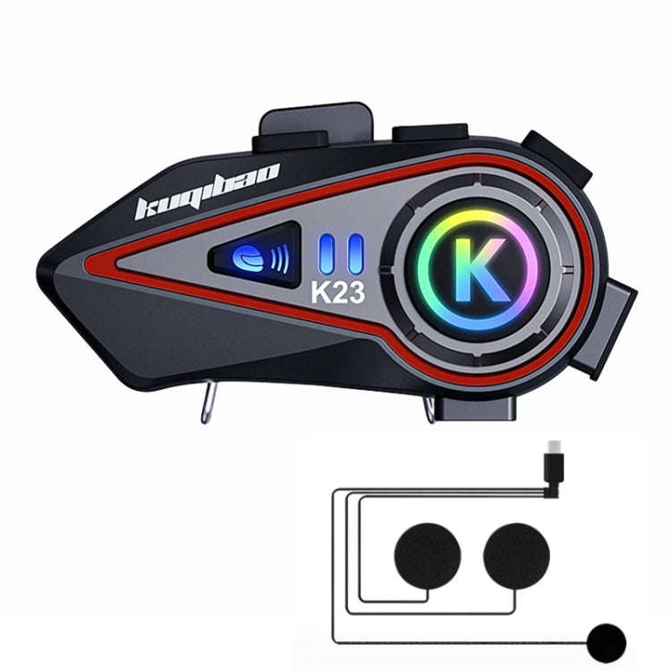 KUQIBAO Motorcycle Helmet Long-Lasting Bluetooth-compatible Headset With Light(Soft Microphone)