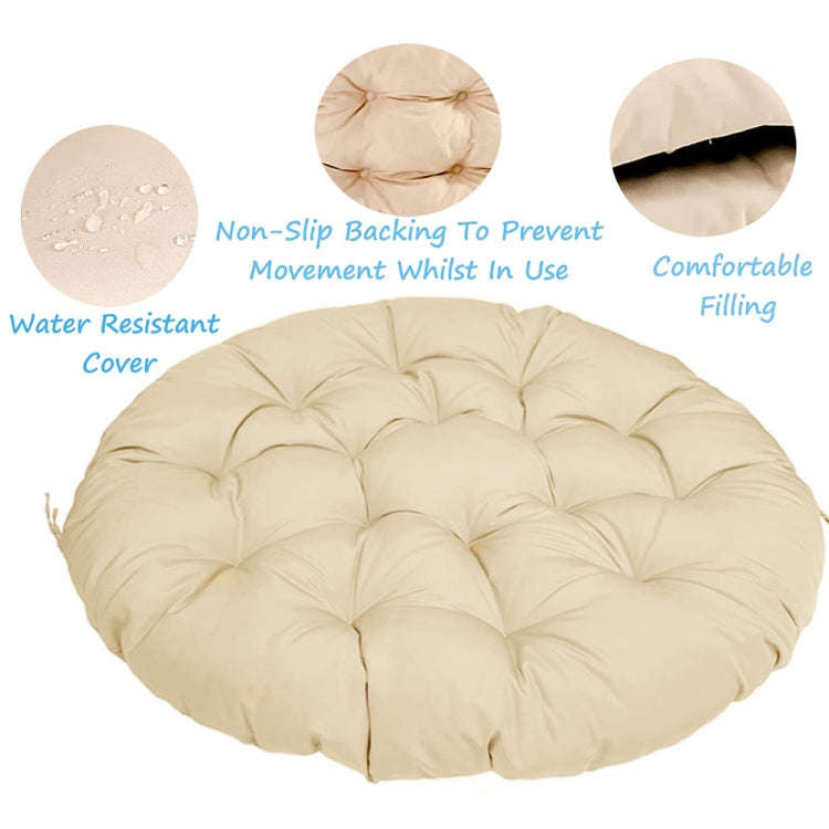 100x100cm Multifunctional Round Thickened Soft Hammock Cradle Cushion(Black)