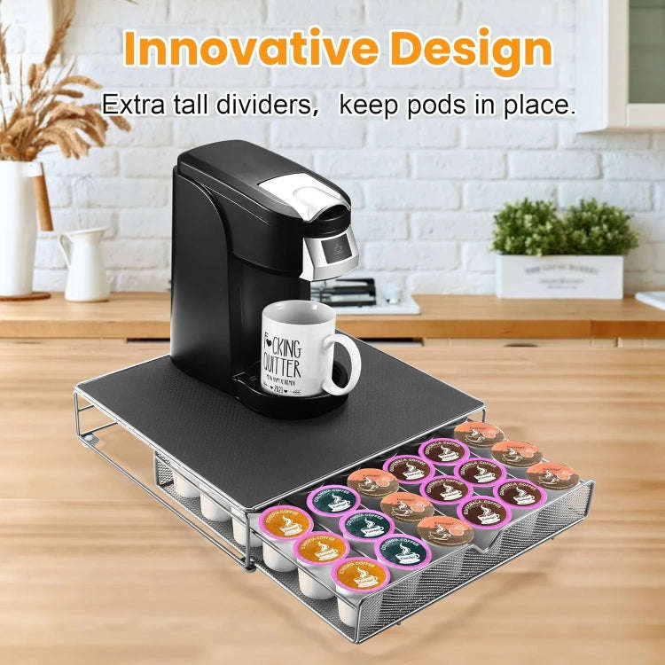 For K-CUP / Dolce Gusto OASISWJ 36pcs Coffee Capsules Organizer Coffee Machine Base(Gray)