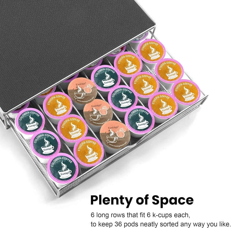For K-CUP / Dolce Gusto OASISWJ 36pcs Coffee Capsules Organizer Coffee Machine Base(Gray)