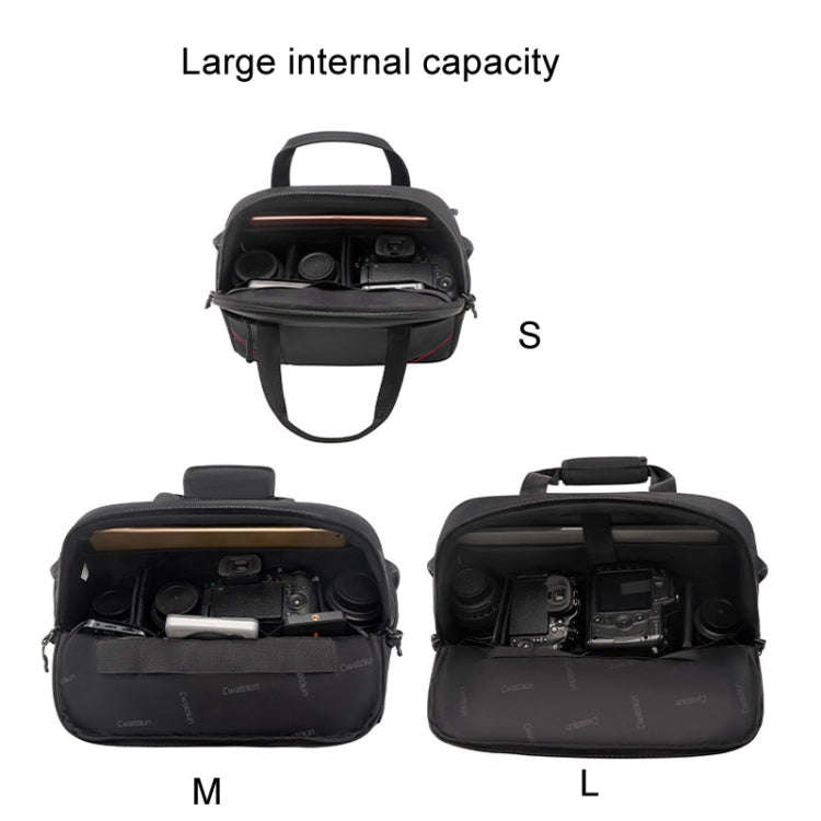 Cwatcun D109 Portable Casual Waterproof Multi-Function Camera Storage Photography Bag, Color: Med...